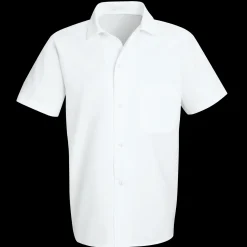 Red Kap Button-Front Cook Shirt White New