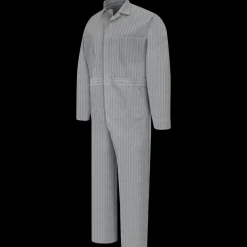 Red Kap Button-Front Cotton Coverall Herringbone Online