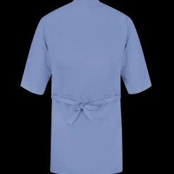 Red Kap Collarless Butcher Wrap Light Blue Clearance