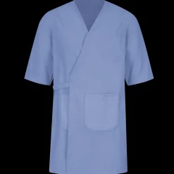 Red Kap Collarless Butcher Wrap Light Blue Best