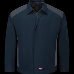 Red Kap Color Block Performance Crew Jacket Navy / Charcoal Best