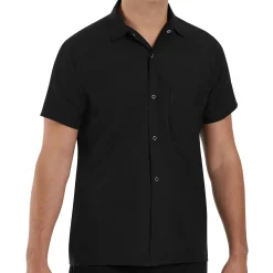 Red Kap Cook Shirt Black Hot
