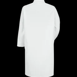 Red Kap Gripper-Front Butcher Frock without Pockets White New