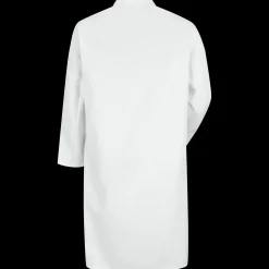 Red Kap Gripper-Front Butcher Frock with Interior Pocket White Best