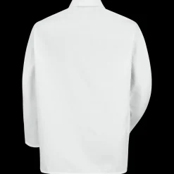Red Kap Gripper-Front Short Butcher Coat White Online