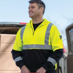 Red Kap Hi-Visibility Performance Work Hoodie - Type R Class 2 Black Online