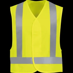 Red Kap Hi-Visibility Safety Vest Fluorescent Yellow Hot