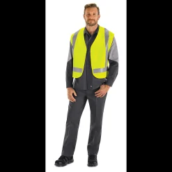 Red Kap Hi-Visibility Safety Vest Fluorescent Yellow Hot
