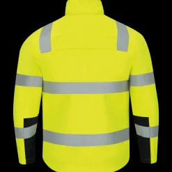 Red Kap Hi-Visibility Soft Shell Jacket Fluorescent Yellow / Black Discount