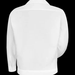 Red Kap Men's Button-Front Shirt Jacket White Outlet