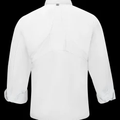 Red Kap Men's Chef Coat with OilBlok + MIMIX® White New