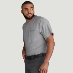Red Kap Men's Cooling Short Sleeve Pocket Tee Gravel Online