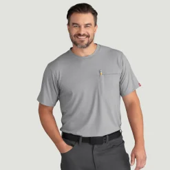 Red Kap Men's Cooling Short Sleeve Pocket Tee Gravel Online