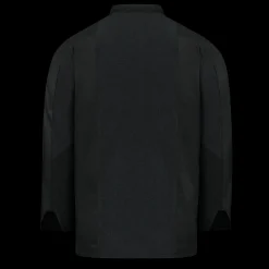 Red Kap Men's Deluxe Airflow Chef Coat Black Sale