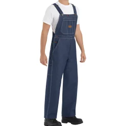 Red Kap Men's Bib Overall Denim Sale