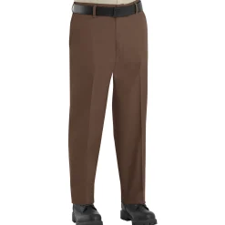 Red Kap Men's Elastic Insert Work Pant Brown Hot