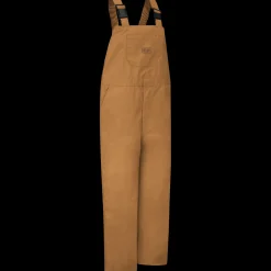 Red Kap Men's Insulated Blended Duck Bib Overall Brown Duck Online