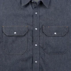 Red Kap Men's Long Sleeve Deluxe  Shirt Denim New
