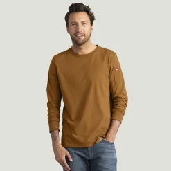 Red Kap Men's Long Sleeve Midweight Slim Fit Performance Tee Heathered Caramel Cafe Outlet