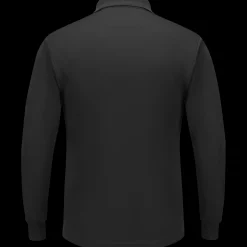 Red Kap Men's Long Sleeve Performance Knit® Polo Black Best