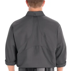 Red Kap Men's Long Sleeve Work Shirt with MIMIX® Charcoal Outlet