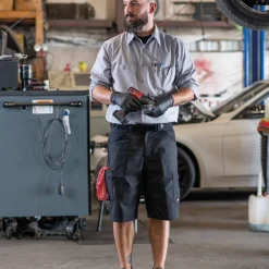 Red Kap Men's Performance Shop Shorts Black Online