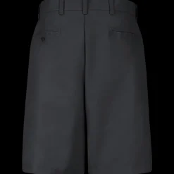 Red Kap Men's Plain Front Shorts Black Clearance