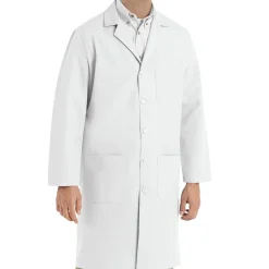 Red Kap Men's ® Lab Coat with Exterior Pocket White New