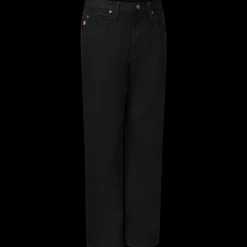 Red Kap Men's Relaxed Fit Black Jean Prewashed Black New