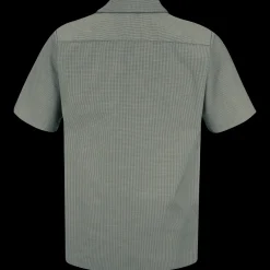 Red Kap Men's Short Sleeve Microcheck Uniform Shirt Hunter / Khaki Microcheck Discount