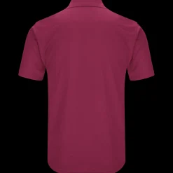 Red Kap Men's Short Sleeve Performance Knit® Pocketless Core Polo Burgundy Fashion