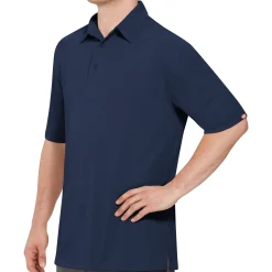 Red Kap Men's Short Sleeve Performance Knit® Flex Series Pro Polo Navy Hot