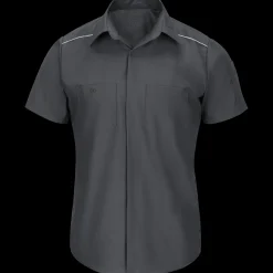 Red Kap Men's Short Sleeve Pro Airflow Work Shirt Charcoal Online