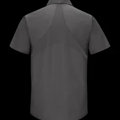 Red Kap Men's Short Sleeve Work Shirt with MIMIX® Charcoal Clearance