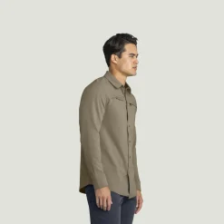 Red Kap Men's Snap Front Jersey Long Sleeve Work Shirt Fallen Rock New