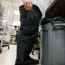 Red Kap Men's Straight Fit Airflow Chef Pant Black Best