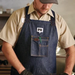 Red Kap Shop Apron Prewashed Black Clearance