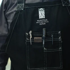 Red Kap Shop Apron Prewashed Black Clearance
