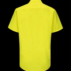 Red Kap Short Sleeve Enhanced Visibility Ripstop Work Shirt Fluorescent Yellow Sale