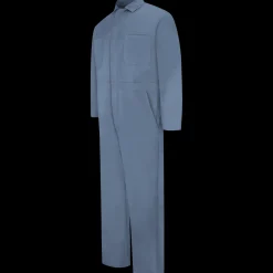 Red Kap Snap-front Cotton Coverall Postman Blue Sale