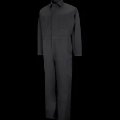 Red Kap Twill Action Back Coverall Black Fashion