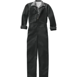 Red Kap Twill Action Back Coverall Black Fashion
