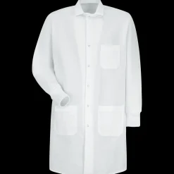 Red Kap Unisex Specialized Cuffed Lab Coat with Exterior Pocket White Best
