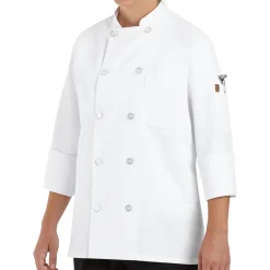 Red Kap Women's Chef Coat White Hot