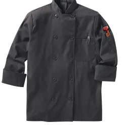 Red Kap Women's Chef Coat with OilBlok + MIMIX® Charcoal Sale