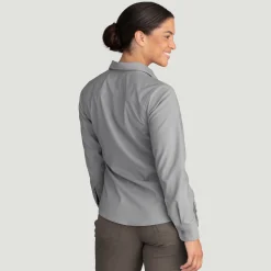 Red Kap Women's Cooling Long Sleeve Work Shirt Gravel New