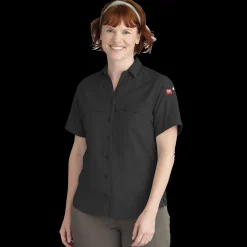 Red Kap Women's Cooling Short Sleeve Work Shirt Black Best
