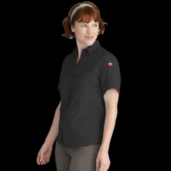 Red Kap Women's Cooling Short Sleeve Work Shirt Black Best