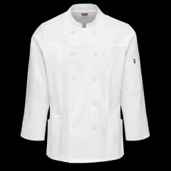 Red Kap Women's Deluxe Airflow Chef Coat White Fashion