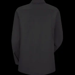 Red Kap Women's Long Sleeve Industrial Work Shirt Black New